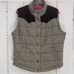 CI SONO puffer style fabric vest size XL